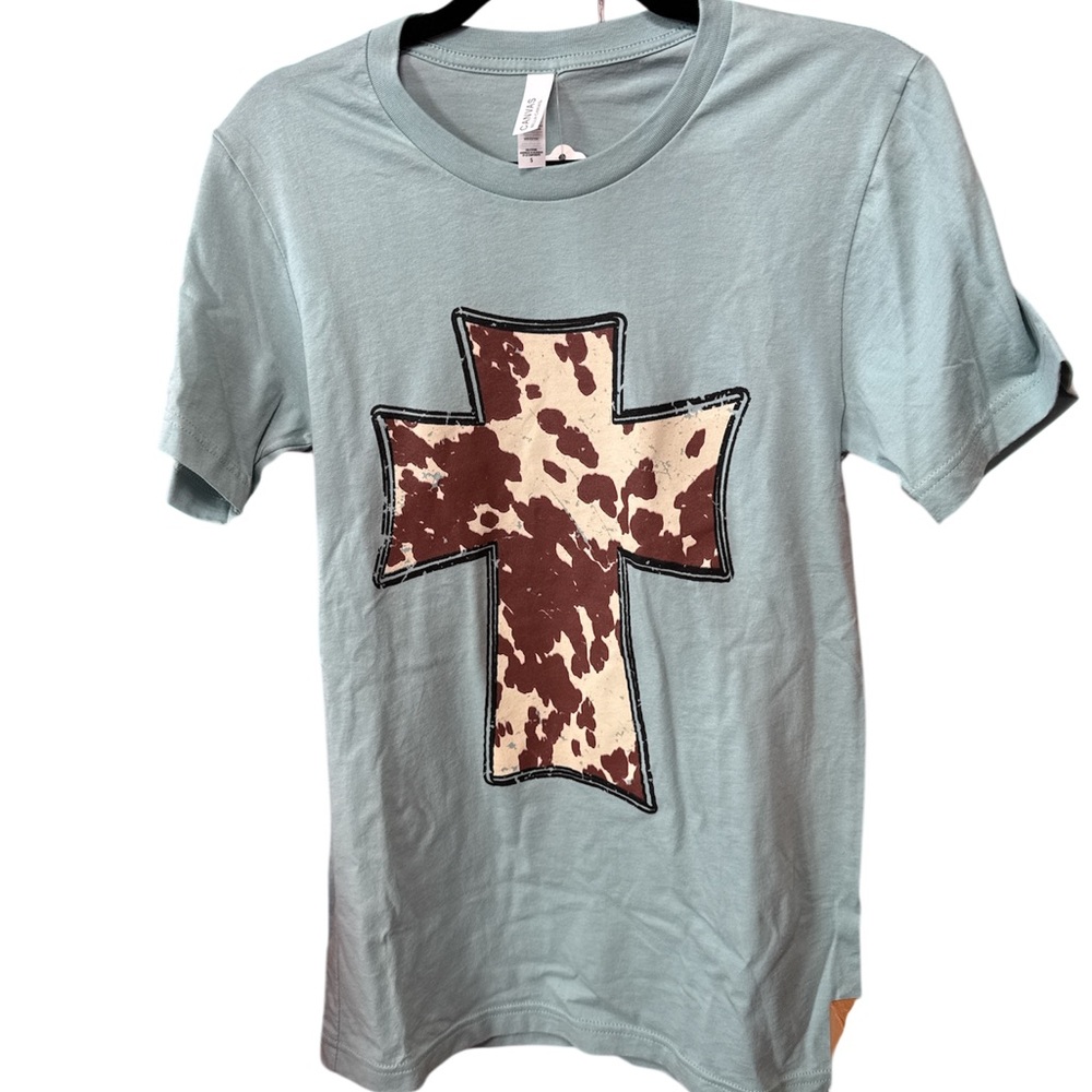 New Bella canvas tshirt with cross S